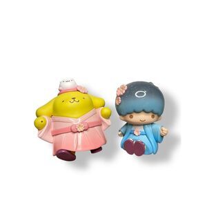 TOPTOY Sanrio Blossom & Wagashi Series Figures Pompompurin & Kiki Twin Stars